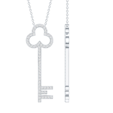 dailyjewelry-Wholesalekings-lab grown diamond key necklace for women 925 sterling silver