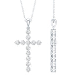 dailyjewelry-Wholesalekings-lab grown diamond christian cross pendant 925 sterling silver