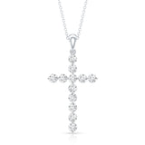 dailyjewelry-Wholesalekings-lab grown diamond christian cross pendant 925 sterling silver