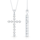 dailyjewelry-Wholesalekings-lab grown diamond christian cross pendant 925 sterling silver
