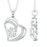 dailyjewelry-Wholesalekings-lab grown diamond heart designer necklace 925 sterling silver