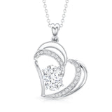 dailyjewelry-Wholesalekings-lab grown diamond heart designer necklace 925 sterling silver