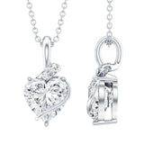dailyjewelry-Wholesalekings-8 mm lab grown heart necklace 925 sterling silver