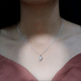 dailyjewelry-Wholesalekings-8 mm lab grown heart necklace 925 sterling silver