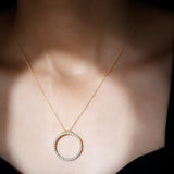 Lab Grown Diamond Eternity Necklace 925 Sterling Silver