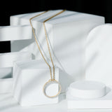 Lab Grown Diamond Eternity Necklace 925 Sterling Silver