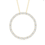 Lab Grown Diamond Eternity Necklace 925 Sterling Silver