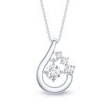 dailyjewelry-Wholesalekings-lab grown diamond teardrop necklace 925 sterling silver