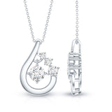 dailyjewelry-Wholesalekings-lab grown diamond teardrop necklace 925 sterling silver