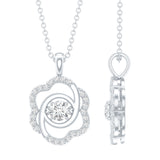dailyjewelry-Wholesalekings-lab grown diamond flower necklace 925 sterling silver