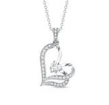 dailyjewelry-Wholesalekings-lab grown diamond heart necklace 925 sterling silver