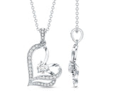 dailyjewelry-Wholesalekings-lab grown diamond heart necklace 925 sterling silver