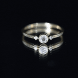 Lab Grorwn Diamond Proposal Ring 925 Sterling Silver