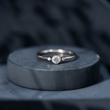 Lab Grorwn Diamond Proposal Ring 925 Sterling Silver