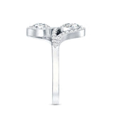 Lab Grown Diamond Toi Et Moi Engagement Ring 925 Sterling Silver