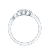 Lab Grown Diamond Toi Et Moi Engagement Ring 925 Sterling Silver