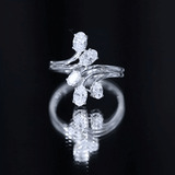 Lab Grown Diamond Diamond Cocktail Engagement Ring 925 Sterling Silver
