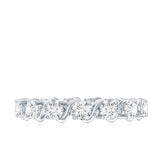 Round Shape Lab Grown Diamond Eternity Band 925 Sterling Silver