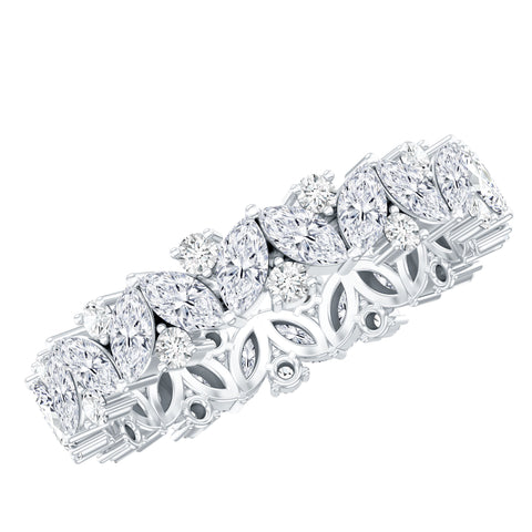 Lab Grown Diamond Diamond Full Eternity Ring For Women 925 Sterling Silver