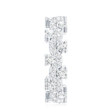 Womens Lab Grown Diamond Full Eternity Ring 925 Sterling Silver