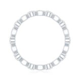 Womens Lab Grown Diamond Full Eternity Ring 925 Sterling Silver