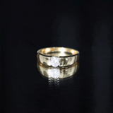 Lab Grown Diamond Promise Band Ring 925 Sterling Silver