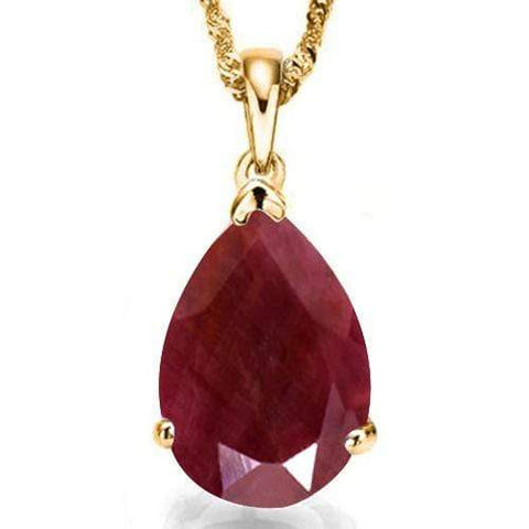 1.03 CT GENUINE RUBY 10KT SOLID GOLD PENDANT wholesalekings wholesale silver jewelry