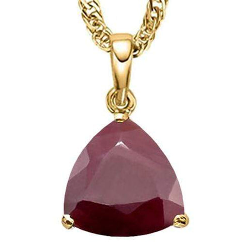 1.04 CT GENUINE RUBY 10KT SOLID GOLD PENDANT wholesalekings wholesale silver jewelry