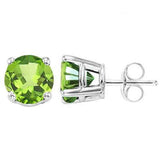 1.06 CT PERIDOT 10KT SOLID GOLD EARRINGS STUD wholesalekings wholesale silver jewelry