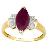 1.6 CT RUBY & DIAMOND 10KT SOLID GOLD RING wholesalekings wholesale silver jewelry