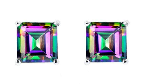 10MM SQUARE  MYSTIC TOPAZ  LOOSE GEMSTONE - Wholesalekings.com