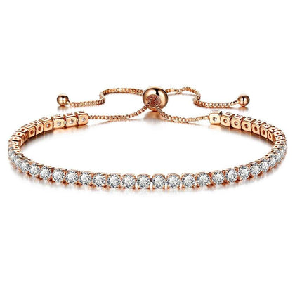 14kt gold Plated Tennis Bracelet 30pcs - Wholesalekings.com