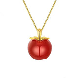 18k Gold Red Onyx Apple Pendant wholesalekings wholesale silver jewelry