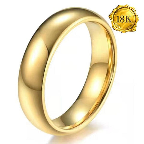 18KT SOLID YELLOW GOLD BAND RING-LADIES wholesalekings wholesale silver jewelry