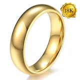 18KT SOLID YELLOW GOLD BAND RING wholesalekings wholesale silver jewelry