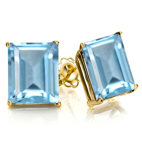 2.26 CT BABY SWISS BLUE TOPAZ 10KT SOLID GOLD EARRINGS STUD wholesalekings wholesale silver jewelry