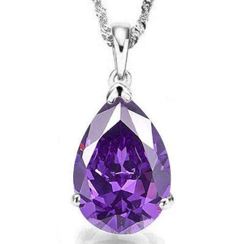 2/3 CT AMETHYST 10KT SOLID GOLD PENDANT wholesalekings wholesale silver jewelry