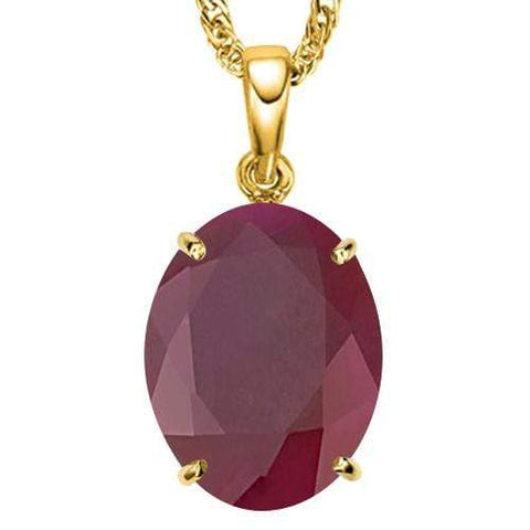 2/3 CT GENUINE RUBY 10KT SOLID YELLOW GOLD PENDANT wholesalekings wholesale silver jewelry