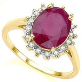 2.3 CT RUBY & DIAMOND 10KT SOLID GOLD RING wholesalekings wholesale silver jewelry