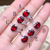 2 carat clean natural garnet ring 925 silver live mouth live store live delivery wholesalekings wholesale silver jewelry