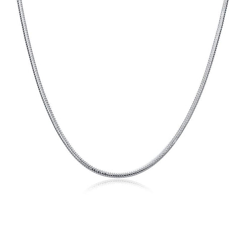 20 inches silver plated Italian Necklace Chain - Wholesalekings.com