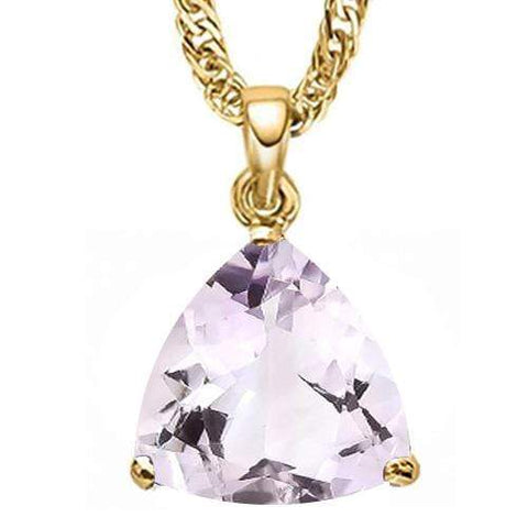 3/4 CT PINK AMETHYST 10KT SOLID GOLD PENDANT wholesalekings wholesale silver jewelry