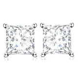 3.66 CT CREATED WHITE SAPPHIRE 10KT SOLID GOLD EARRINGS STUD wholesalekings wholesale silver jewelry