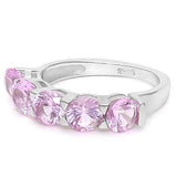 3 CT CREATED PINK SAPPHIRE 925 STERLING SILVER RING - Wholesalekings.com