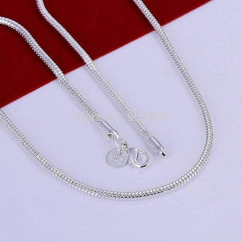 3mm 22 inches Silver plated Italian Necklace Chain - Wholesalekings.com