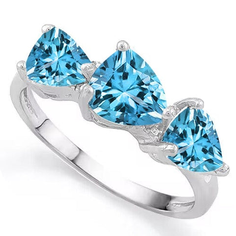 4.06 CT BABY SWISS BLUE TOPAZ & DIAMOND 925 STERLING SILVER RING wholesalekings wholesale silver jewelry