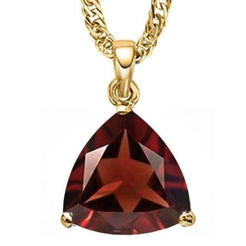 4/5 CT GARNET 10KT SOLID GOLD PENDANT wholesalekings wholesale silver jewelry