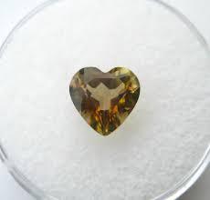 4MM  HEART SMOKEY TOPAZ  LOOSE GEMSTONE - Wholesalekings.com