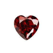 5MM HEART  GARNET  LOOSE GEMSTONE - Wholesalekings.com