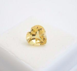 7MM  HEART  DARK CITRINE  LOOSE GEMSTONE - Wholesalekings.com